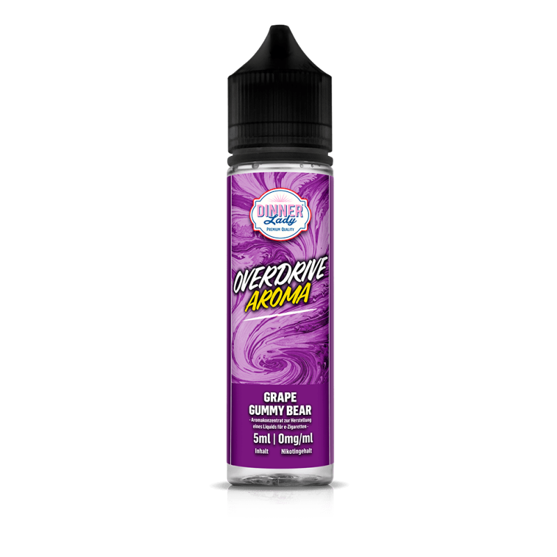 Dinner Lady Overdrive Longfill - Grape Gummy Bear - 5ml in 60ml Flasche
