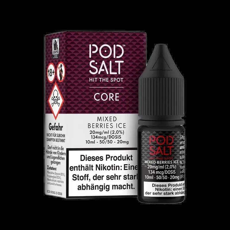 Pod Salt Core Nikotinsalz - Mixed Berries Ice - 10ml Liquid 20mg