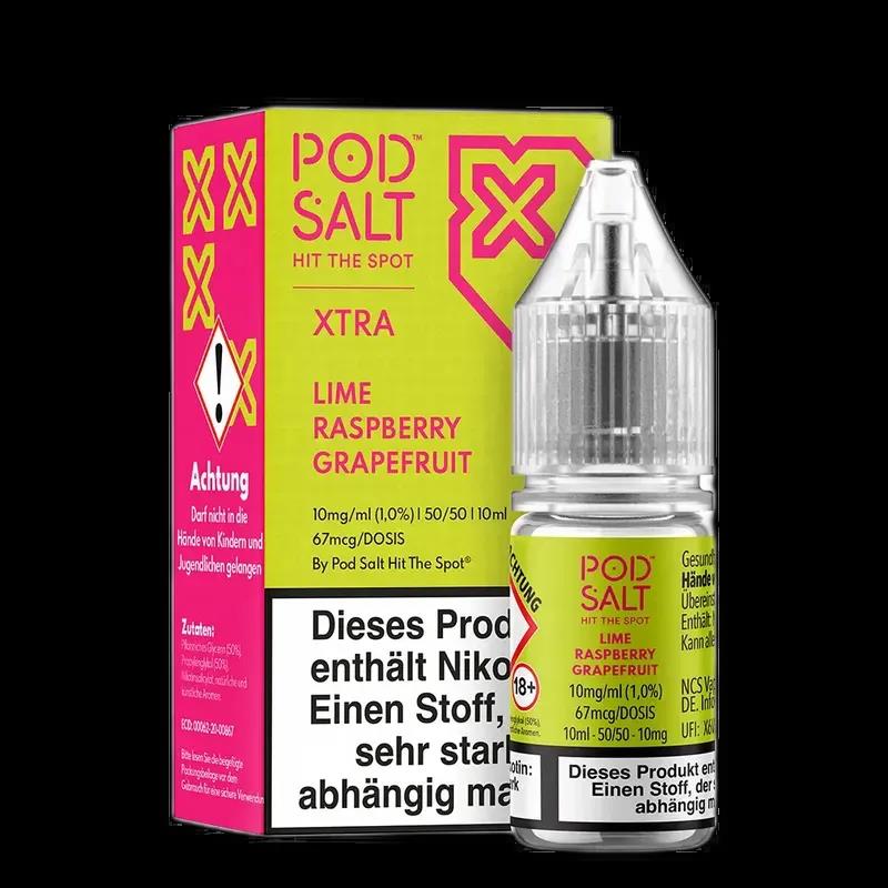 Pod Salt Xtra Nikotinsalz - Lime Grapefruit Raspberry - 10ml Liquid 10mg