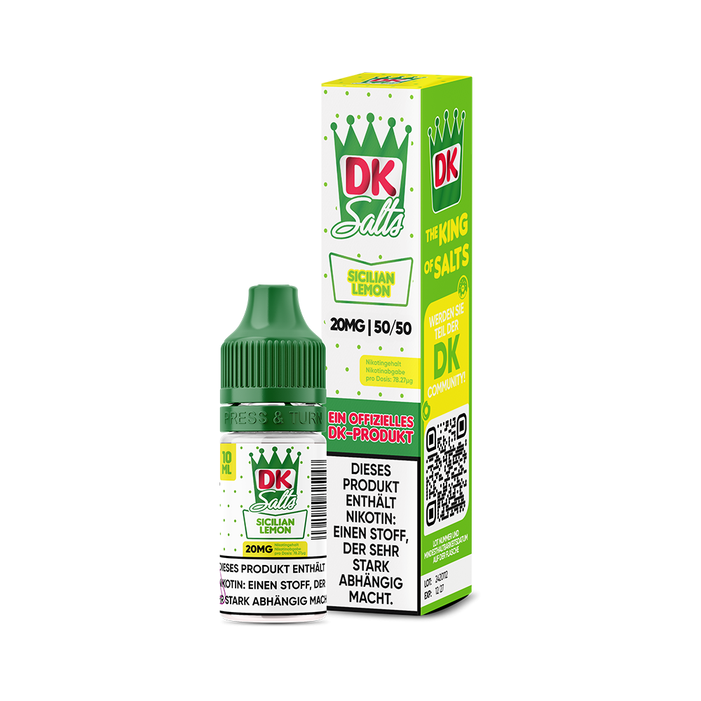 DK Salts Nikotinsalz - Sicilian Lemon - Liquid 10ml 20mg