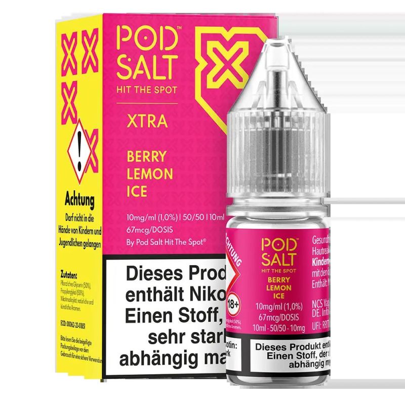 Pod Salt Xtra Nikotinsalz - Berry Lemon Ice - Liquid 10mg 10ml