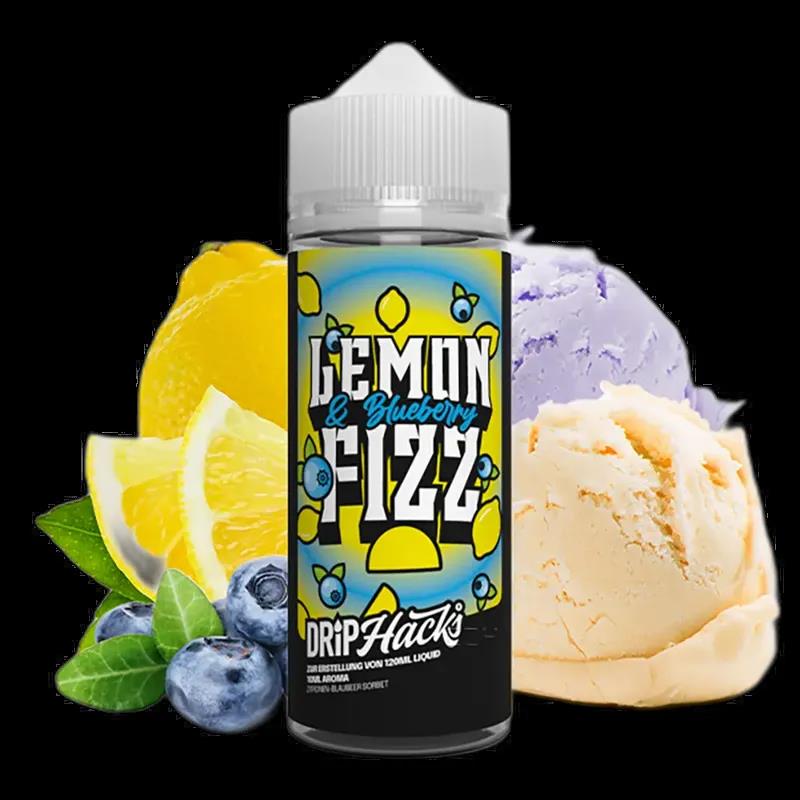 Drip Hacks Longfill - Lemon & Blueberry Fizz - 10ml Aroma in 120ml Flasche