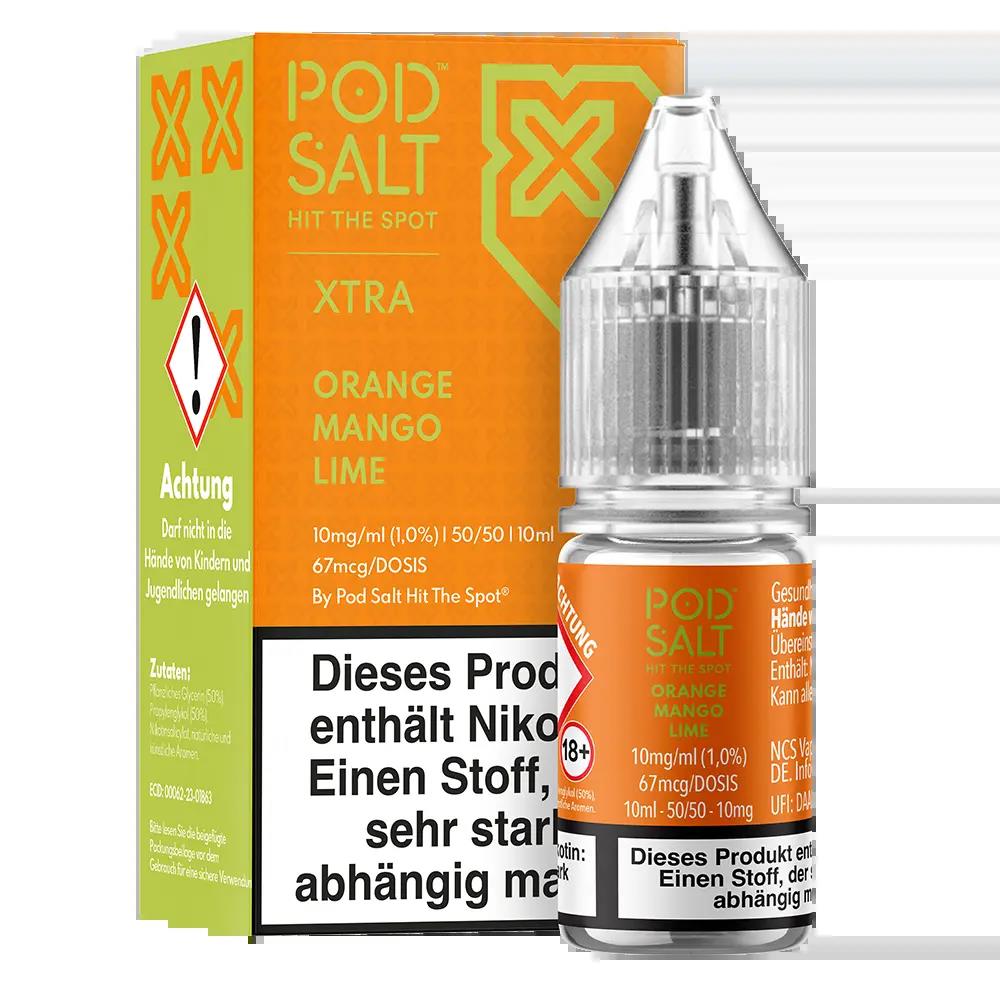 Pod Salt Xtra Nikotinsalz - Orange Mango Lime - Liquid 10mg 10ml