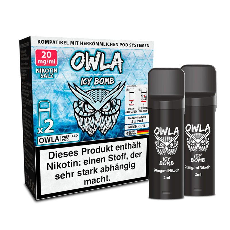 OWLA Pods – Icy Bomb – 2ml (2 Stück) 20mg