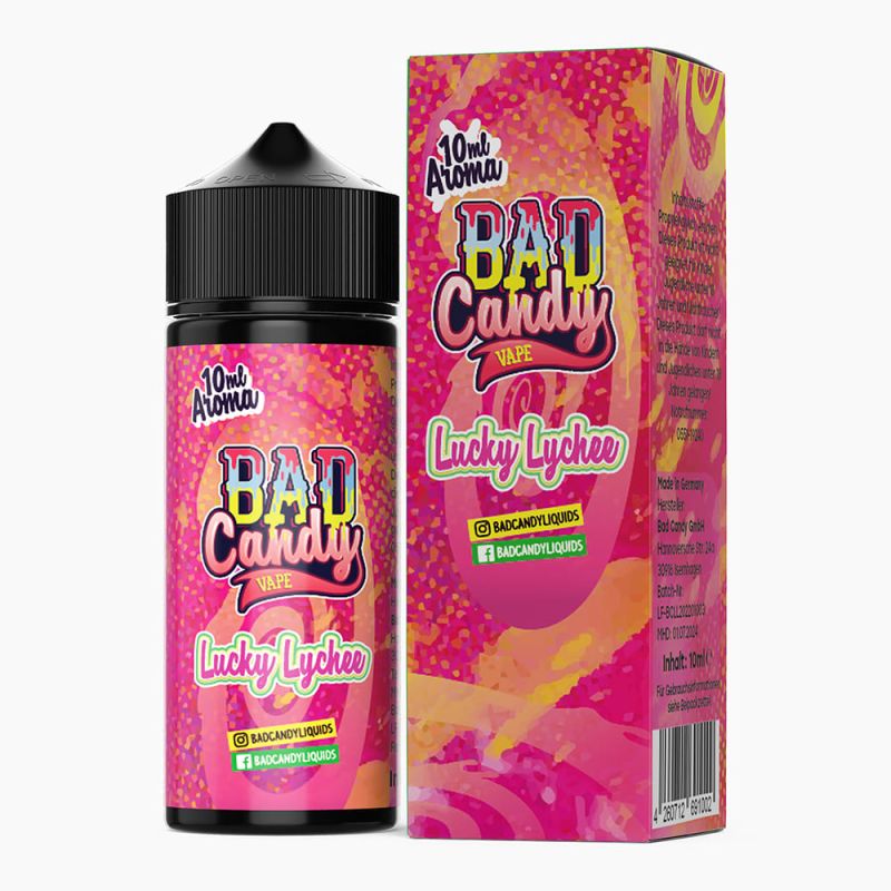 Bad Candy Longfill - Lucky Lychee - 10ml Aroma in 120ml Flasche