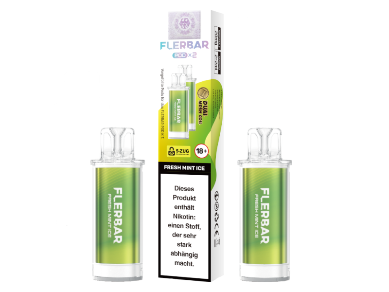 Flerbar Pod (2 Stk.) Fresh Mint Ice 20mg