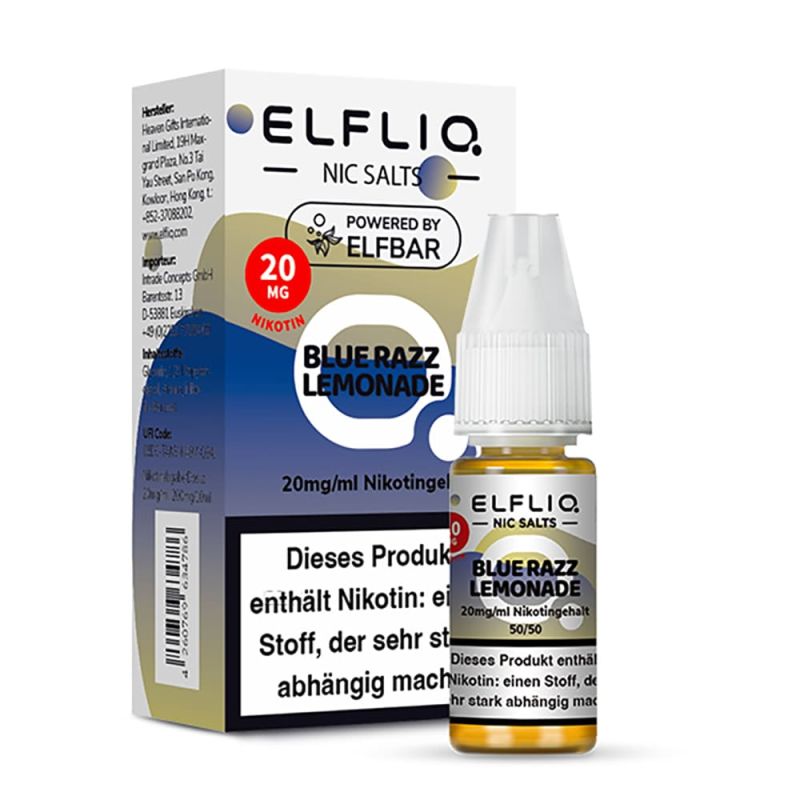 Elfliq by Elfbar Nikotinsalz - Blue Razz Lemonade - Liquid 10ml 20mg