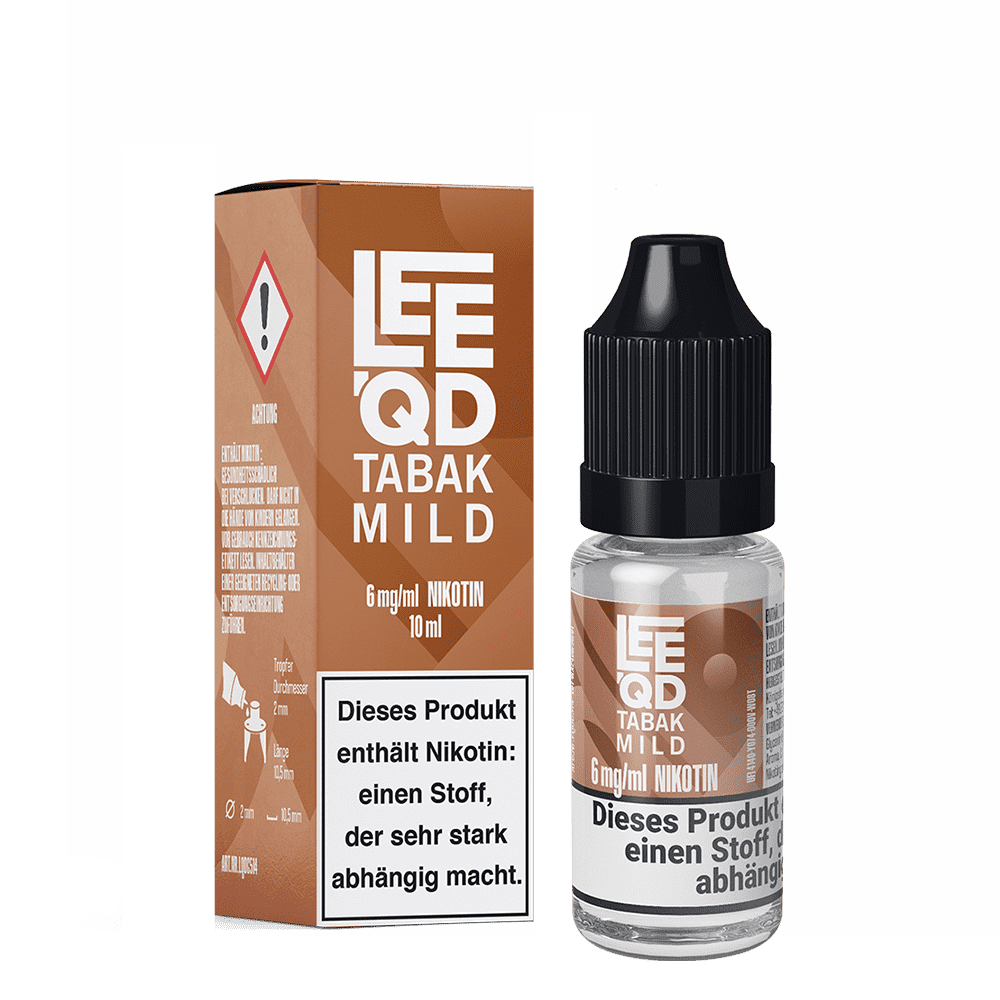 LEEQD Liquid - Tobacco Tabak mild - 10ml 6mg