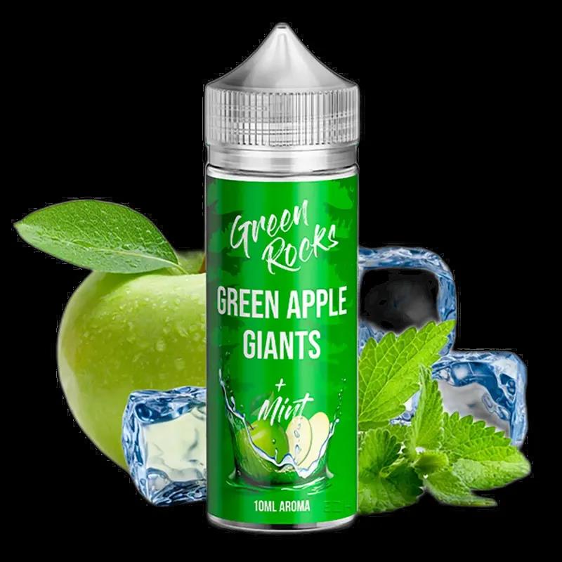 Green Rocks Longfill - Green Apple Giants - 10ml Aroma in 120ml Flasche