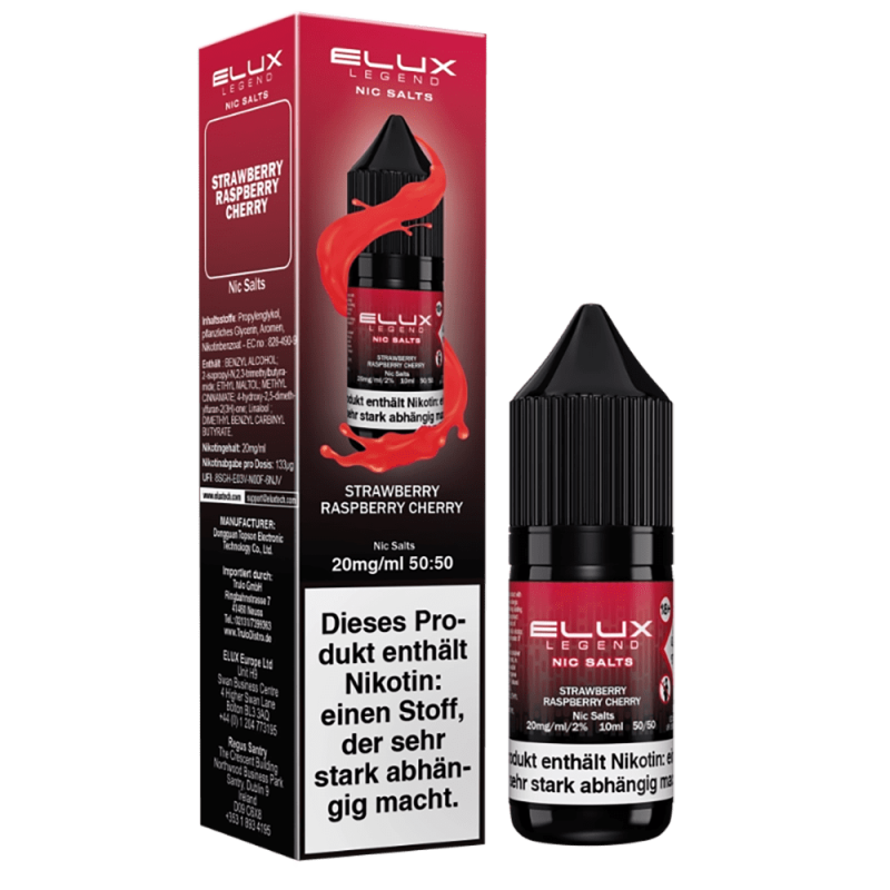 Elux Nikotinsalz - Strawberry Raspberry Cherry - 10ml