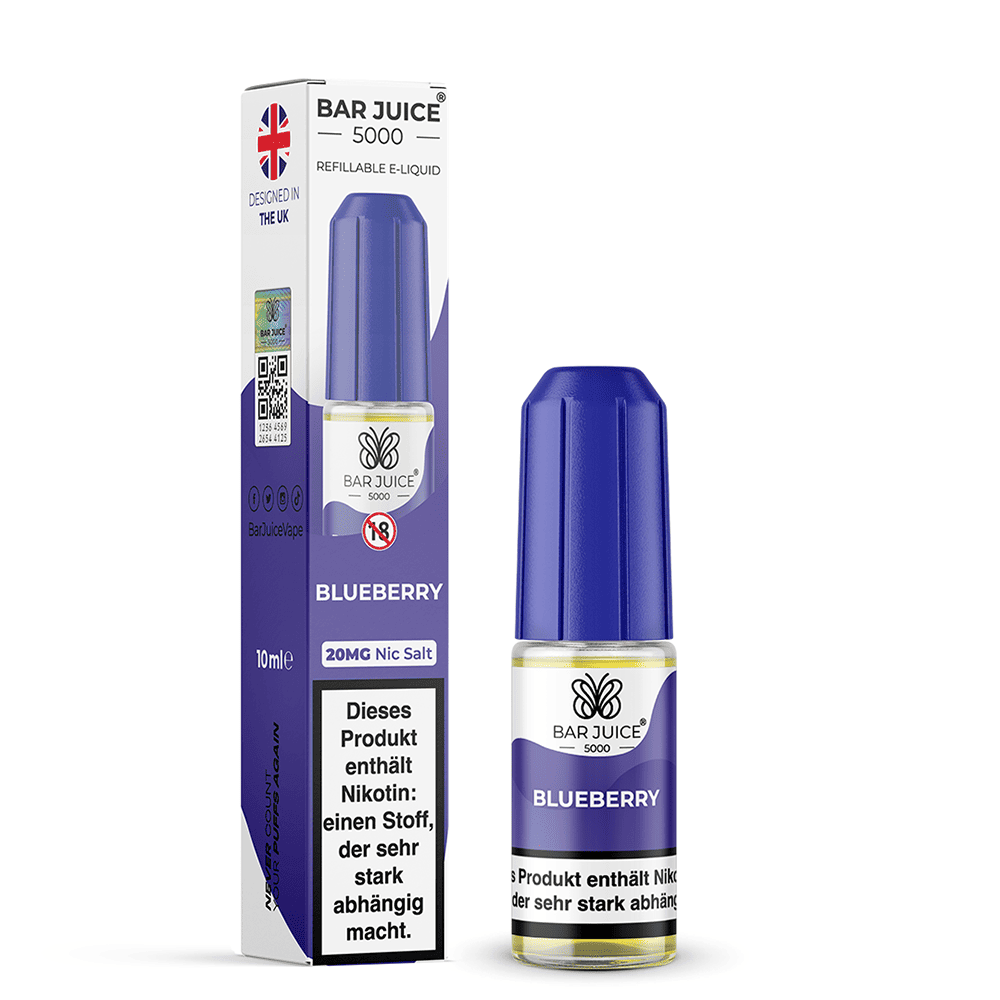 Bar Juice 5000 Nikotinsalz - Blueberry - Liquid 10ml 20mg