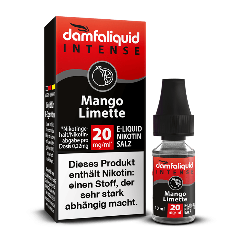 damfaliquid Nikotinsalz - Mango Limette 10ml INTENSE 20mg