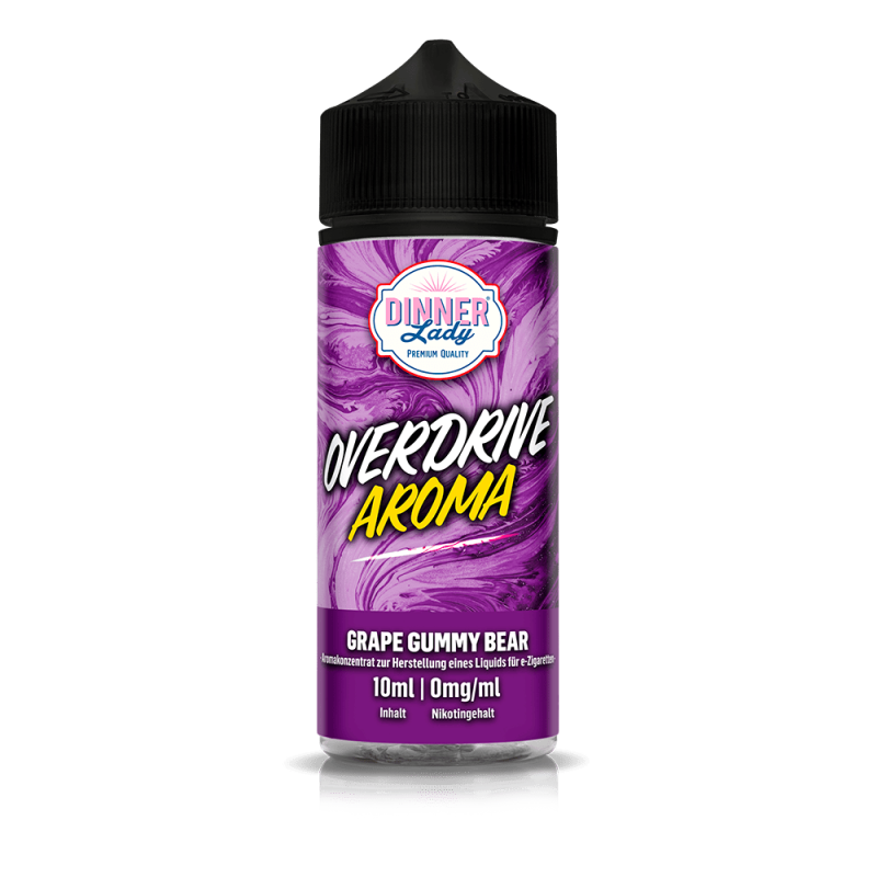 Dinner Lady Overdrive Longfill - Grape Gummy Bear - 10ml in 120ml Flasche