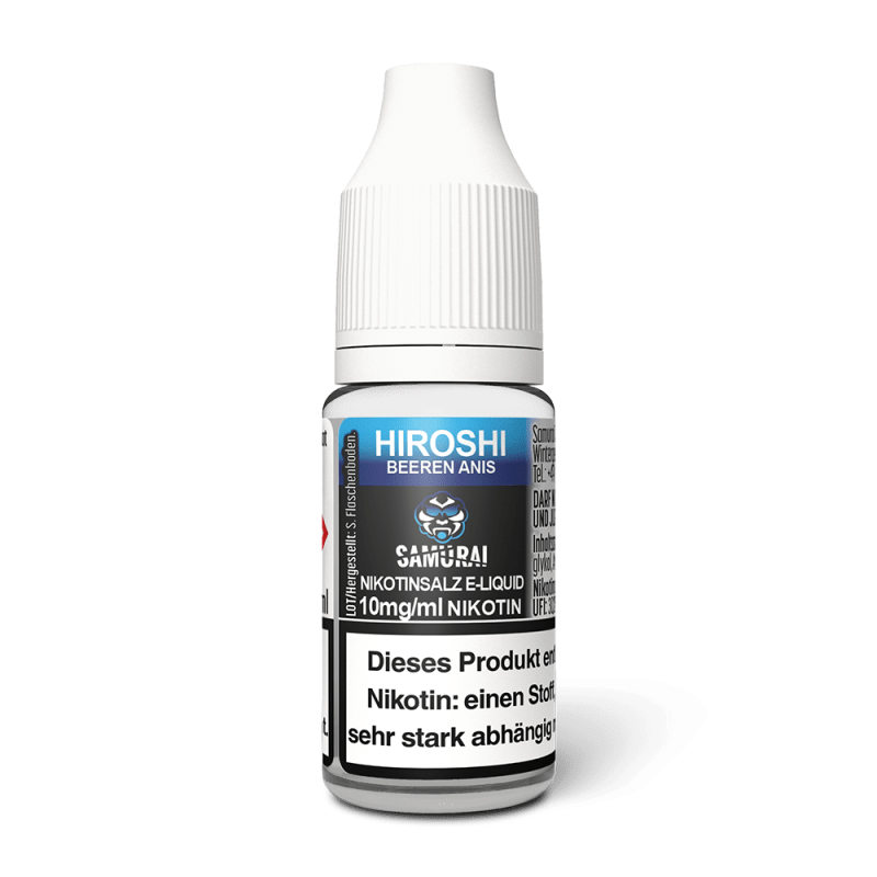Samurai Nikotinsalz - Hiroshi Beeren Anis - Liquid 10ml 10mg