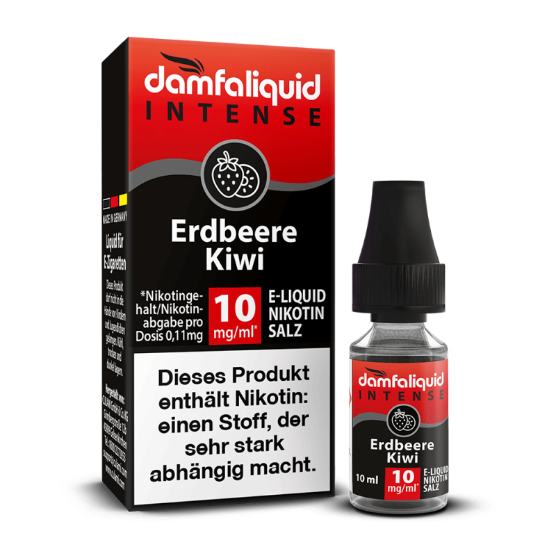 damfaliquid Nikotinsalz - Erdbeere Kiwi 10ml INTENSE 10mg