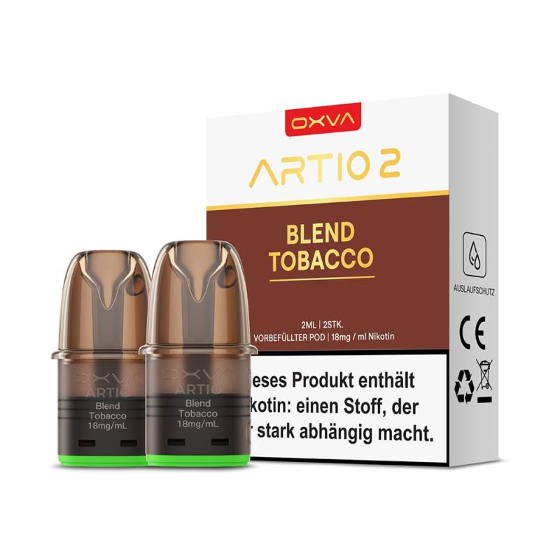 Oxva ARTIO 2 Pods – Blend Tobacco – 2ml (2 Stück) 18mg