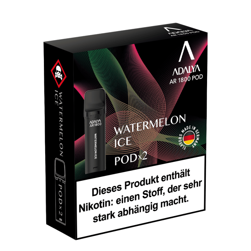 2x Adalya AR1800 - Watermelon Ice - 20mg Nikotinsalz 2ml