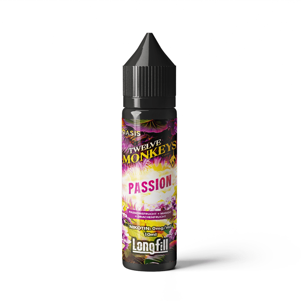 Twelve Monkeys Aroma Longfill - Passion - 10ml in 60ml Flasche