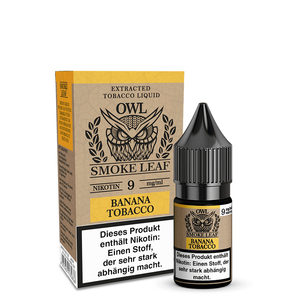 OWL Smoke Leaf Liquid - Banana Tobacco - 10ml 9mg