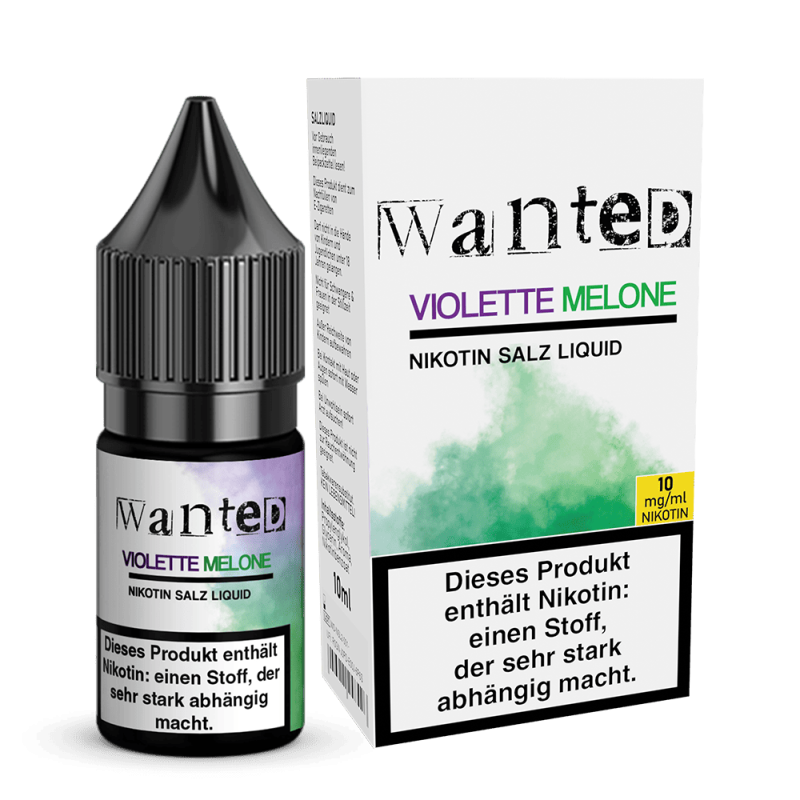 Wanted Nikotinsalz - violette Melone - Overdosed 10ml Liquid 10mg