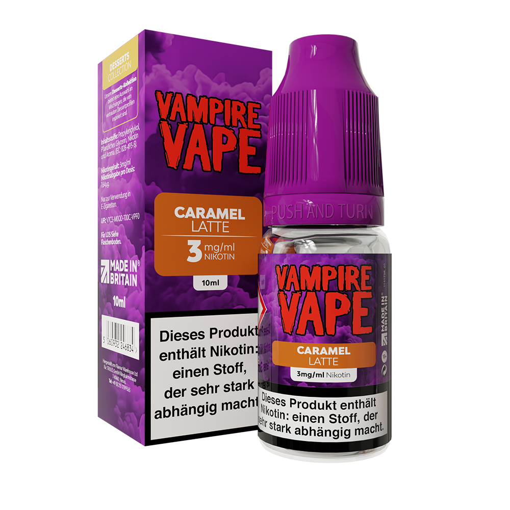 Vampire Vape Caramel Latte Liquid 10ml 3mg