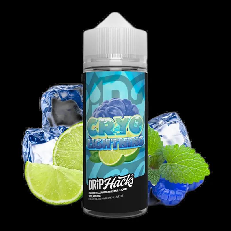 Drip Hacks Longfill - Cryo Lightning - 10ml Aroma in 120ml Flasche