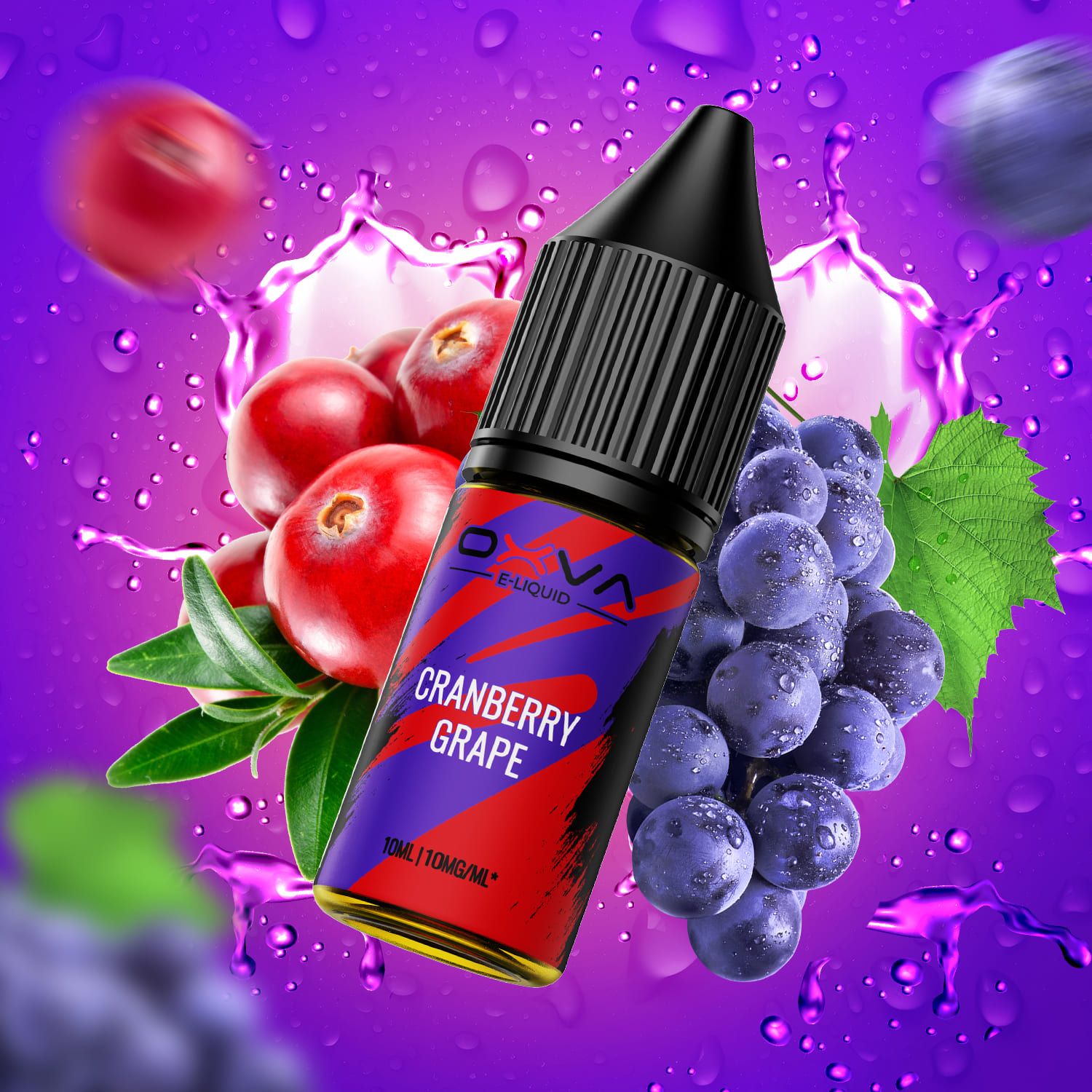 OXVA E-Liquid Nikotinsalz - Cranberry Grape - 10ml Liquid