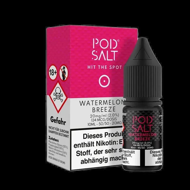 Pod Salt Core Nikotinsalz - Watermelon Breeze - 10ml Liquid 20mg