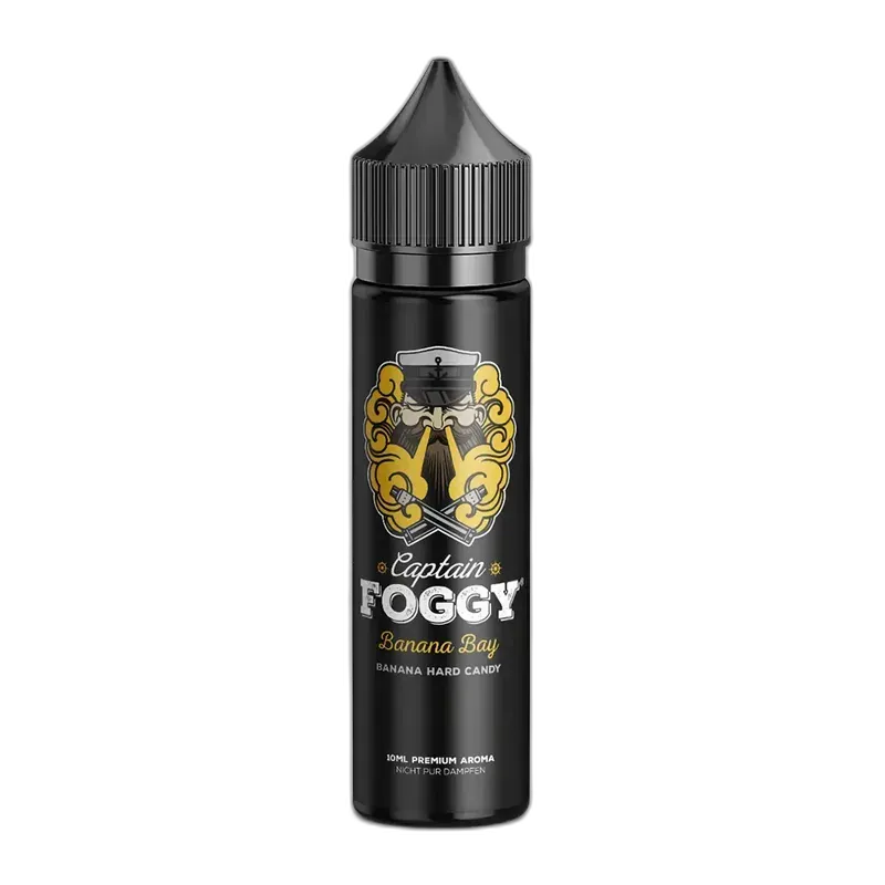 Captain Foggy Longfill - Banana Bay - 10ml Aroma in 60ml Flasche