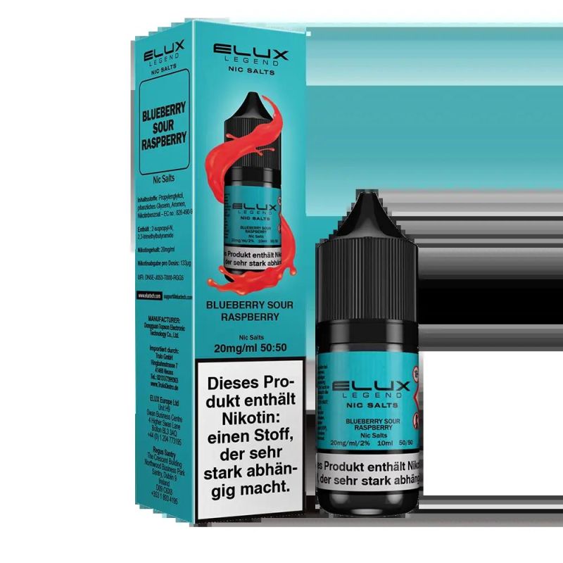 Elux Nikotinsalz - Blueberry Sour Raspberry - Liquid 10mg 10ml