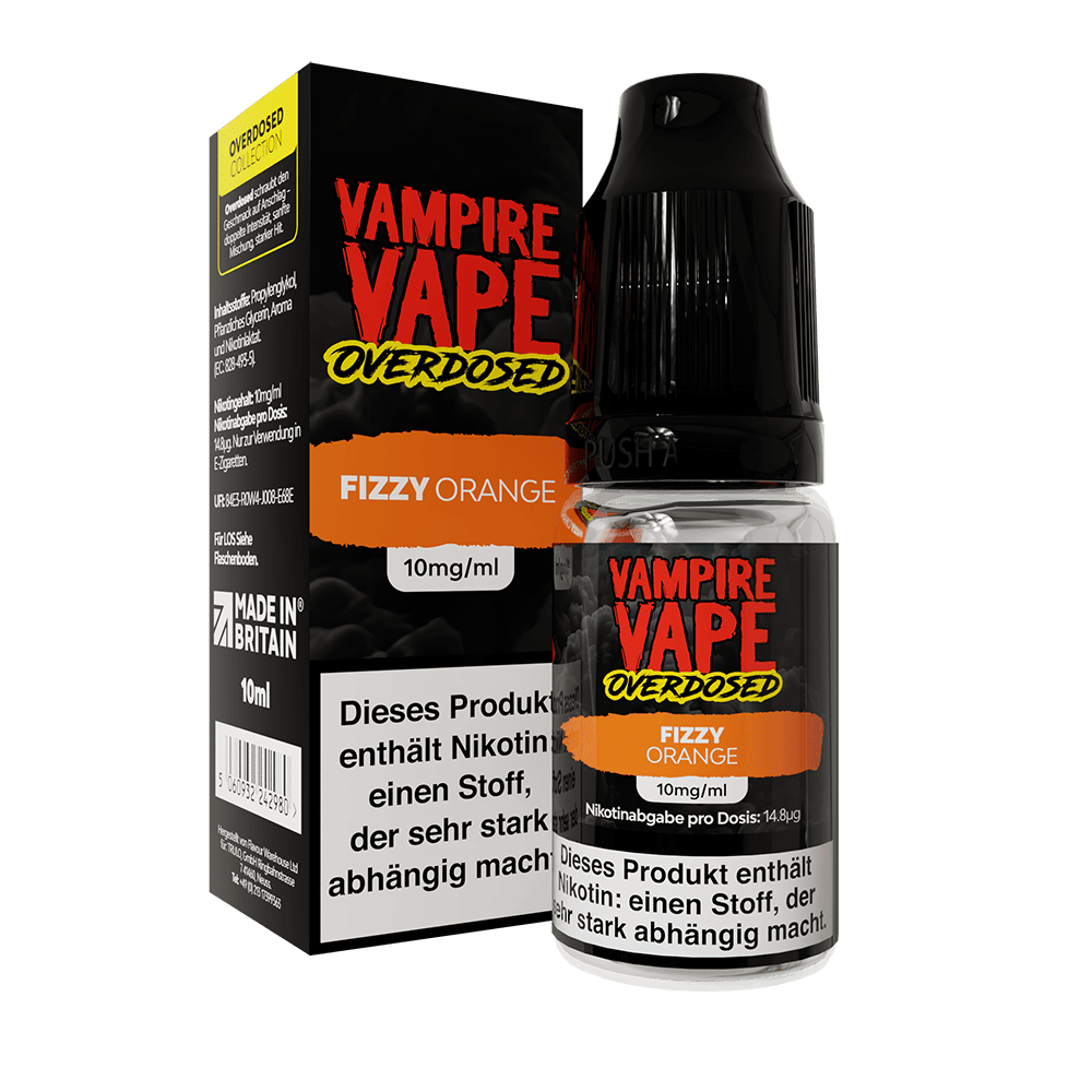 Vampire Vape Nikotinsalz - Fizzy Orange - Liquid 10mg 10ml