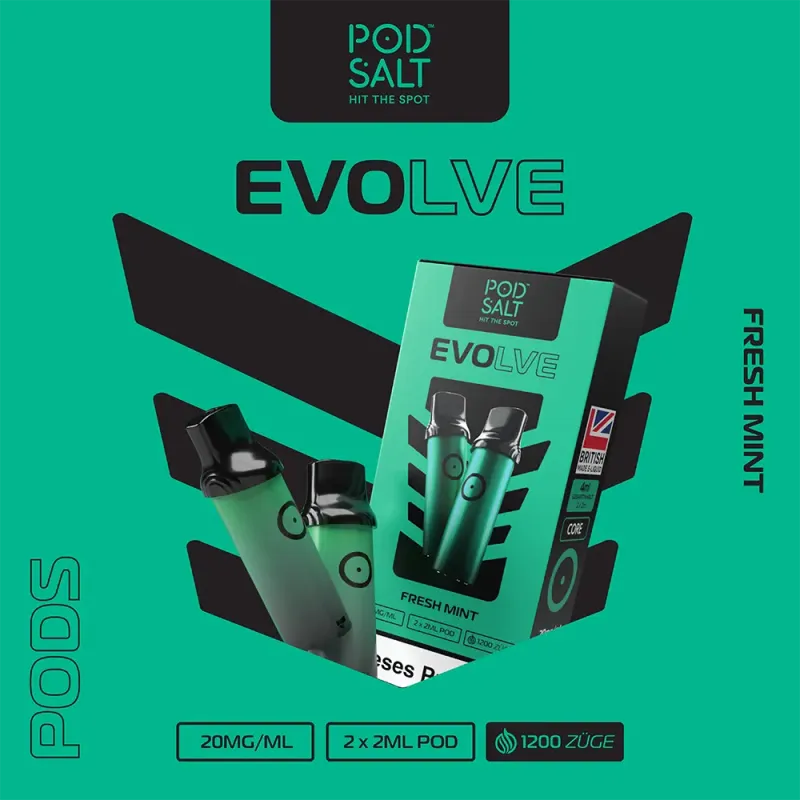 Pod Salt Evolve Pods – Fresh Mint – 20mg – 2ml (2 Stück)