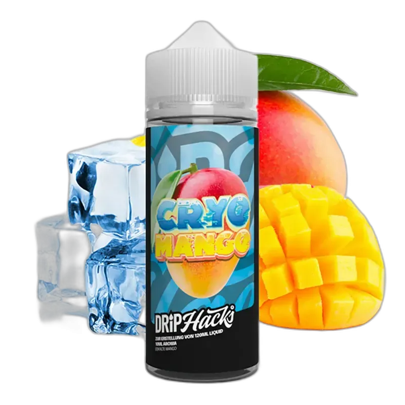 Drip Hacks Longfill - Cryo Mango - 10ml Aroma in 120ml Flasche