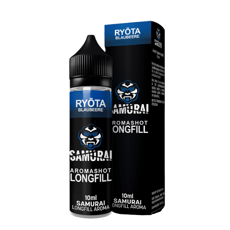 Samurai Longfill - Ryōta Blaubeere - 10ml Aroma in 60ml Flasche