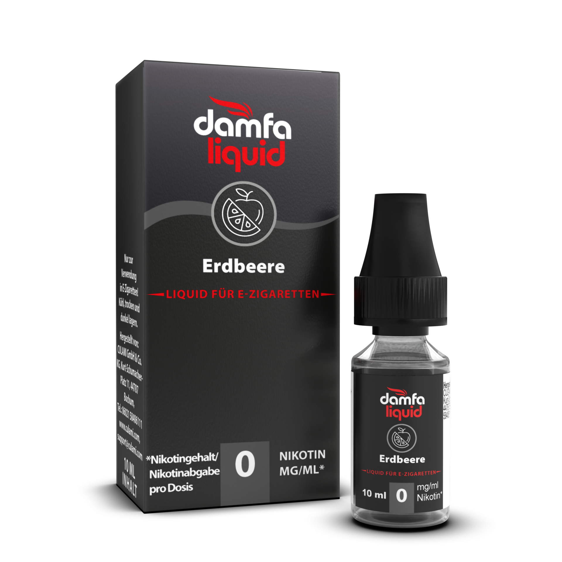 damfaliquid Erdbeere V2 0mg 10ml