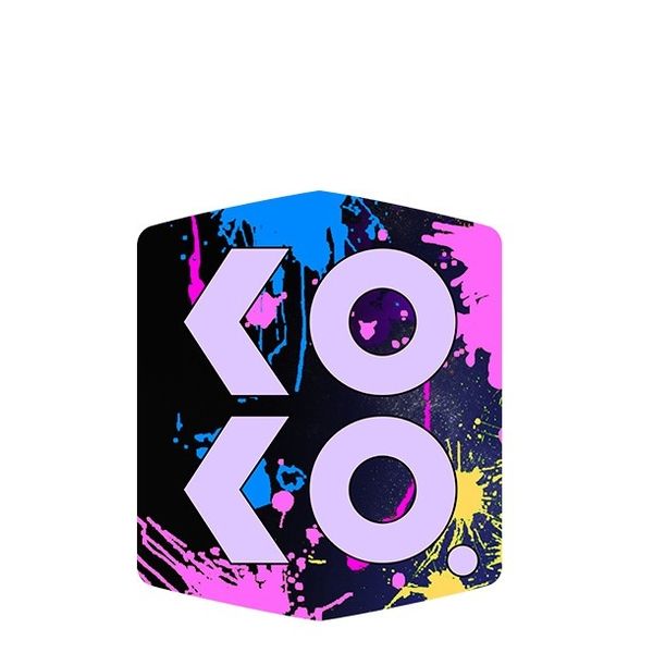 ko-k0, neon, graffiti, background, plate, Koo, Koo Karte, Karte, Aufkleber, Abstraktes Design