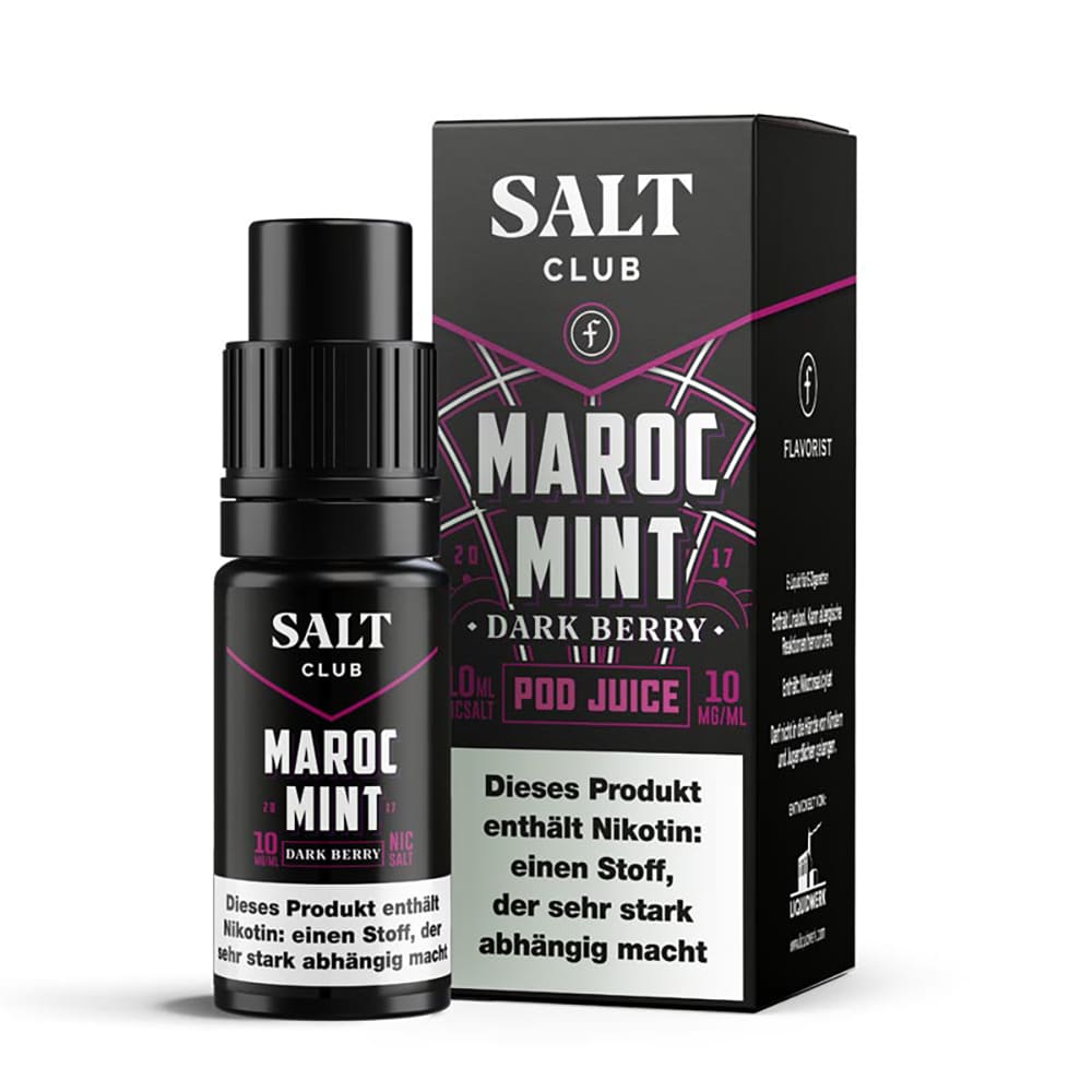 Salt Club Nikotinsalz - Flavorist Maroc Mint Dark Berry - Liquid 10ml