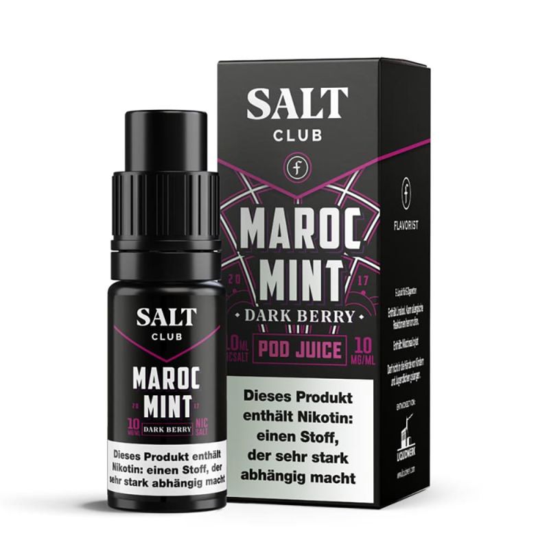 Salt Club Nikotinsalz - Flavorist Maroc Mint Dark Berry - Liquid 10ml