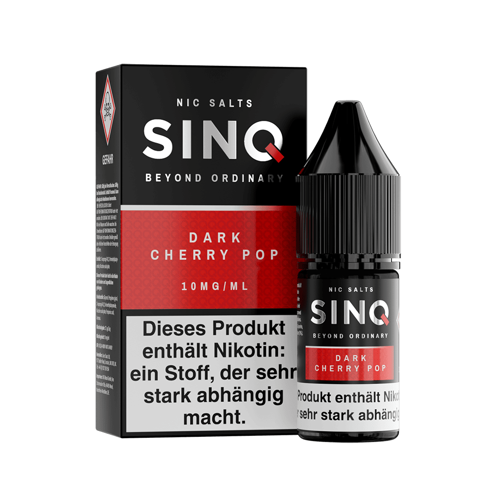 SINQ Nikotinsalz - Dark Cherry Pop - 10ml Liquid 10mg