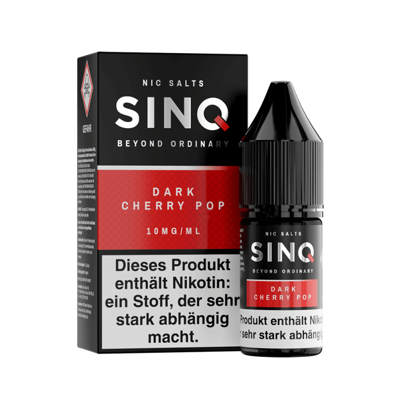 SINQ Nikotinsalz - Dark Cherry Pop - 10ml Liquid 10mg