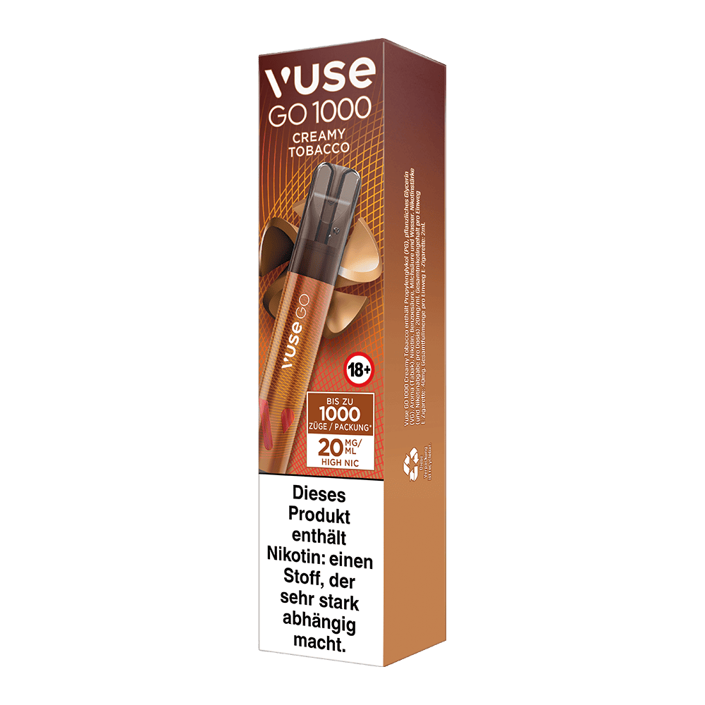 Vuse GO 1000 Creamy Tobacco 20mg Einweg E-Zigarette