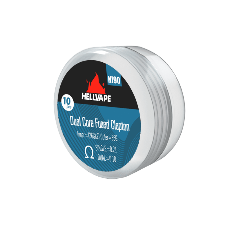 Hellvape Dual Core Fused Clapton Coil 0,21 Ohm Ni90