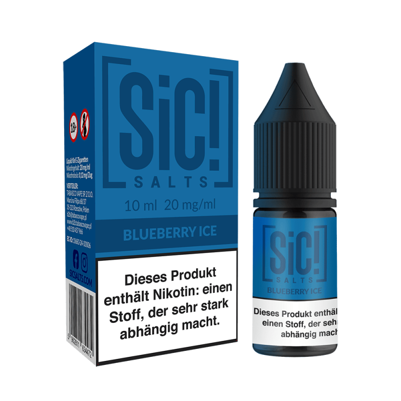 SIC Nikotinsalz - Blueberry Ice -10ml Liquid 20mg