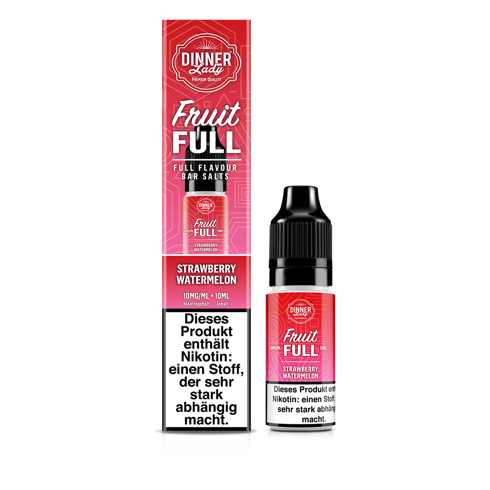 Dinner Lady Fruit Full Nikotinsalz - Strawberry Watermelon - 10ml Liquid 10mg