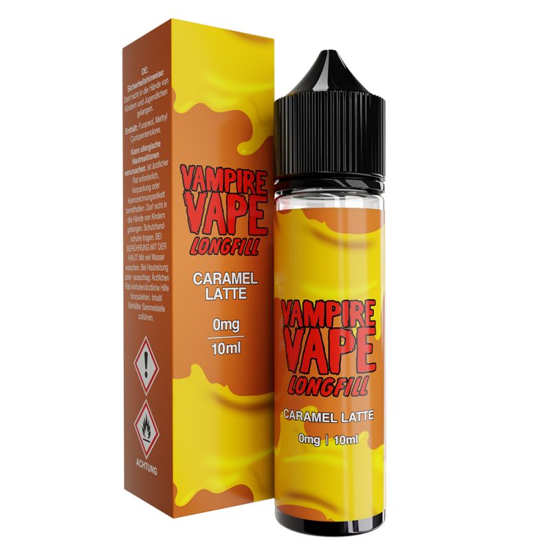Vampire Vape Longfill - Caramel Latte - 10ml Aroma in 60ml Flasche