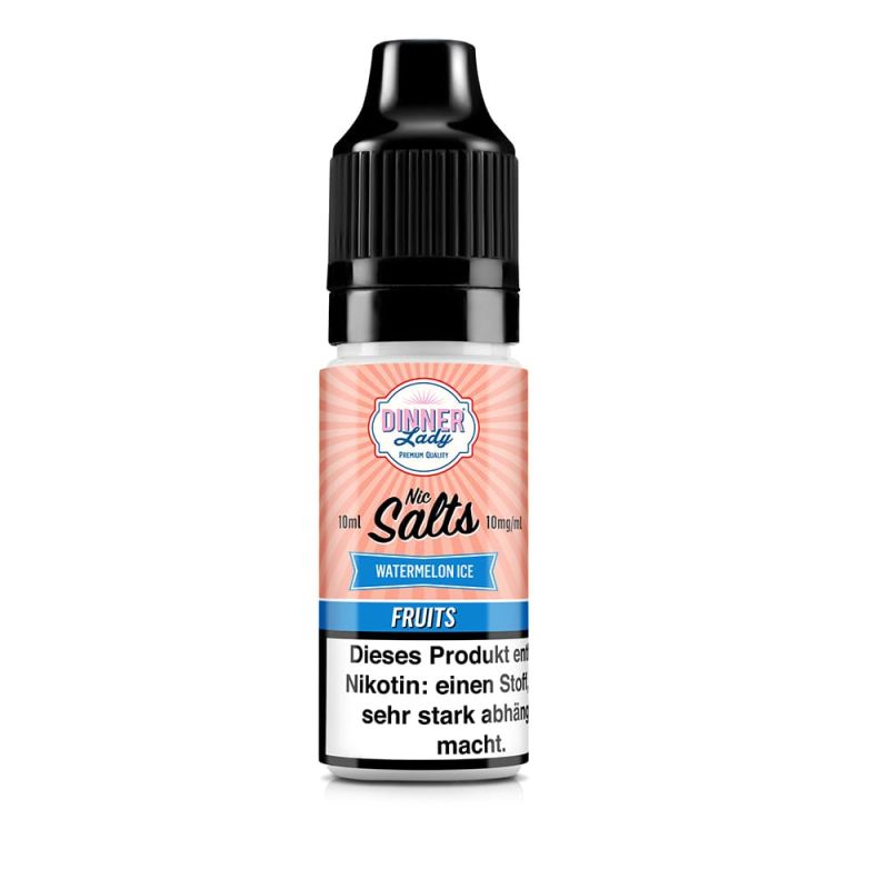 Dinner Lady Fruits Nikotinsalz - Watermelon Ice - 50/50 10ml Liquid 10mg