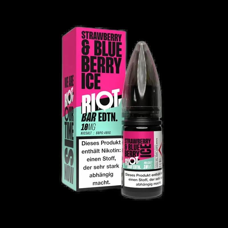 Riot Squad Nikotinsalz - Strawberry Blueberry Ice - Liquid 10mg 10ml