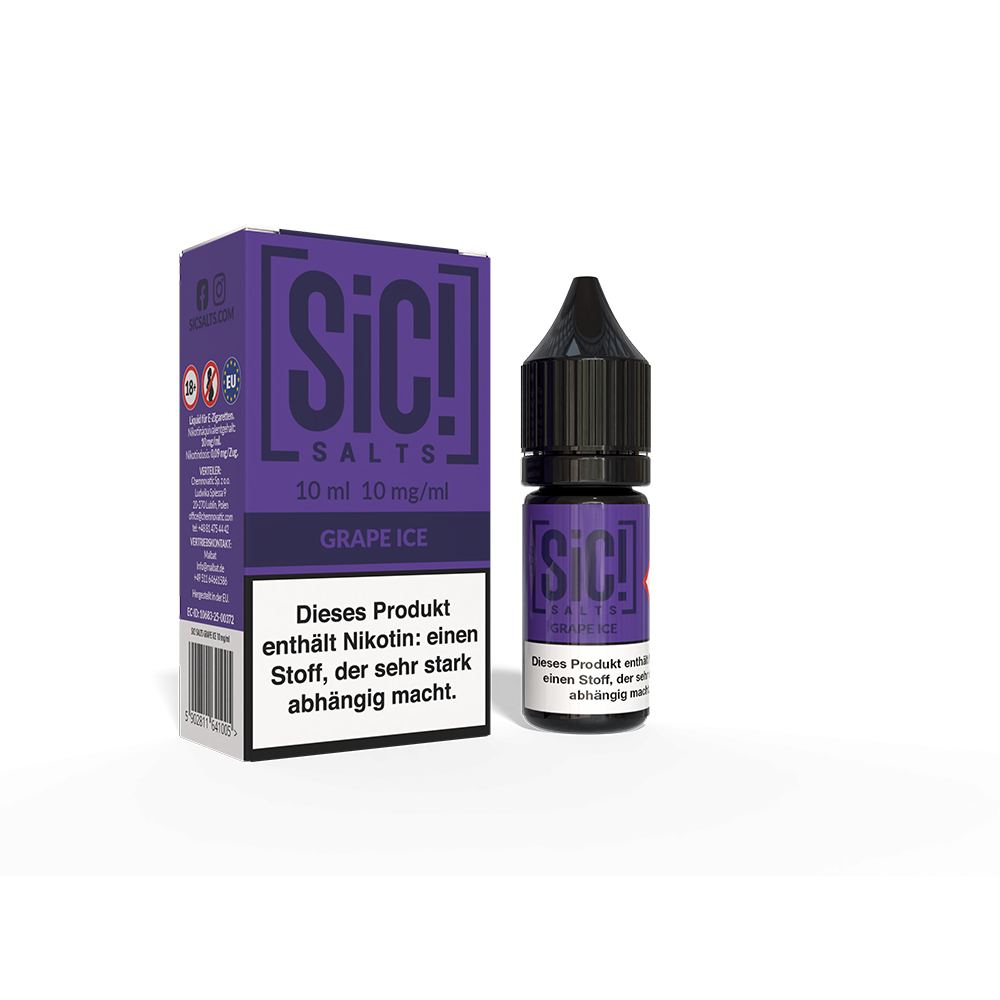 SIC Nikotinsalz - Grape Ice -10ml Liquid 10mg