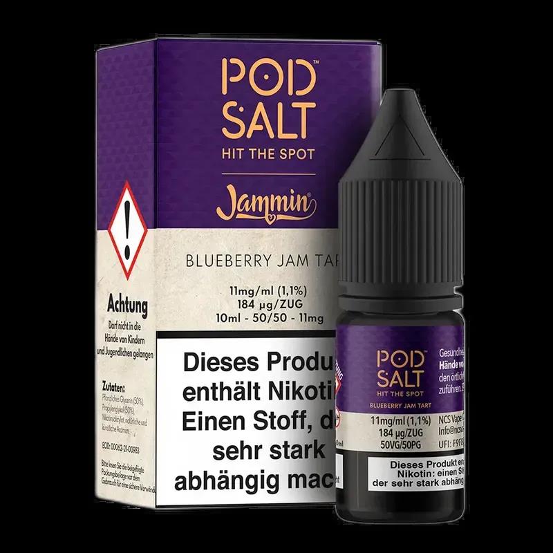 Pod Salt Fusion - Blueberry Jam Tart - 10ml Liquid 11mg Nikotinsalz