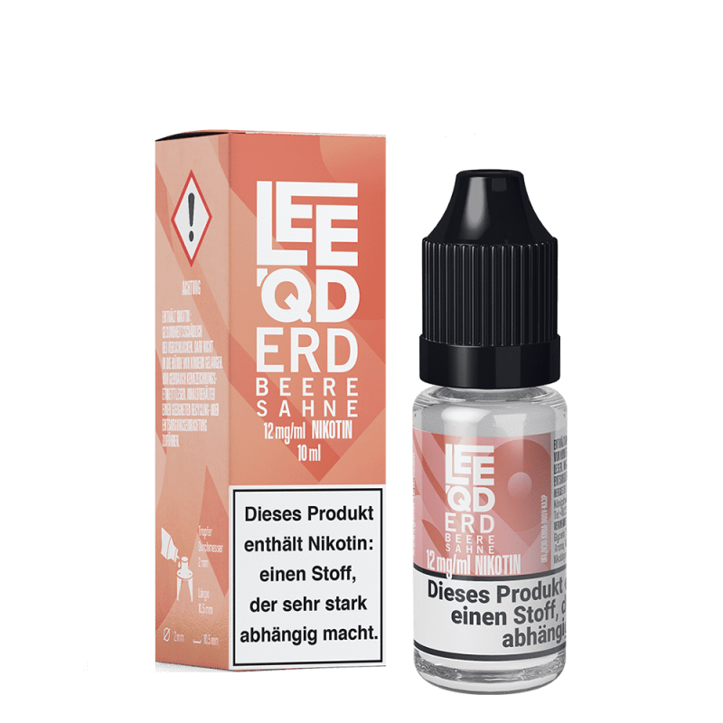 LEEQD Liquid - Crazy Erdbeere Sahne - 12mg 10ml